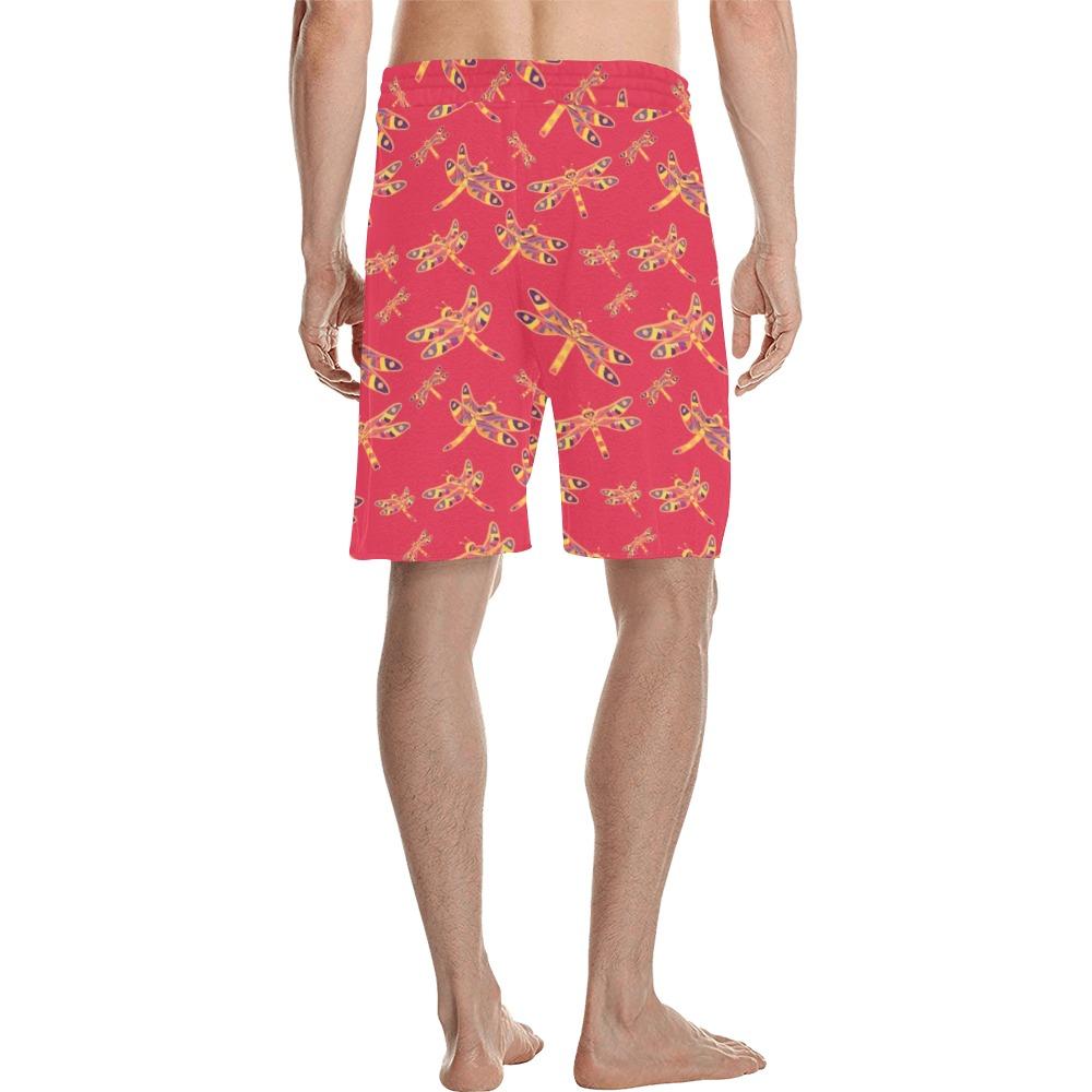 Gathering Rouge Men's All Over Print Casual Shorts (Model L23) Men's Casual Shorts (L23) e-joyer 