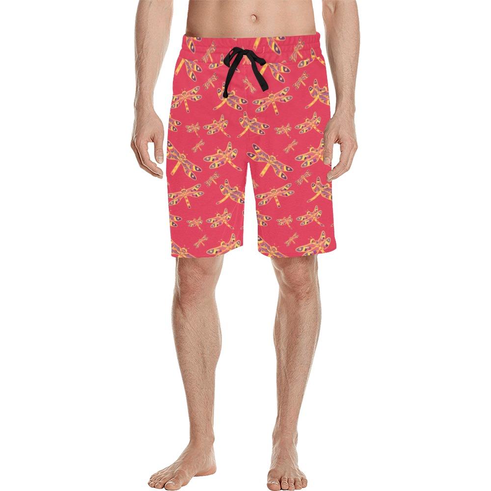 Gathering Rouge Men's All Over Print Casual Shorts (Model L23) Men's Casual Shorts (L23) e-joyer 