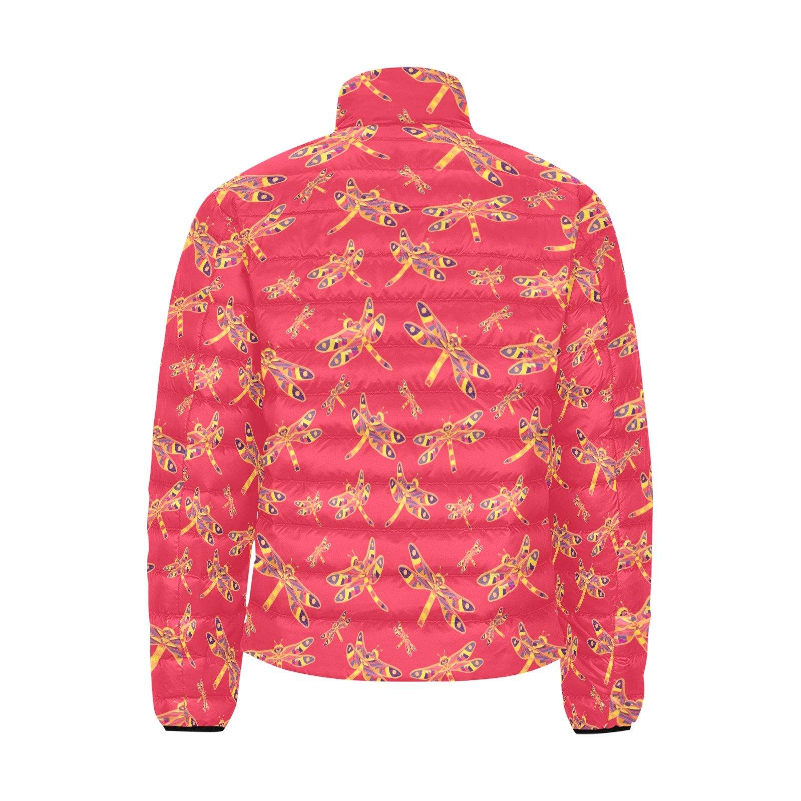 Gathering Rouge Men's Stand Collar Padded Jacket (Model H41) Men's Stand Collar Padded Jacket (H41) e-joyer 