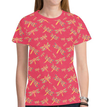 Load image into Gallery viewer, Gathering Rouge New All Over Print T-shirt for Women (Model T45) tshirt e-joyer 
