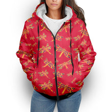 Load image into Gallery viewer, Gathering Rouge Sherpa Hoodie hoodie Herman 
