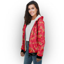 Load image into Gallery viewer, Gathering Rouge Sherpa Hoodie hoodie Herman 
