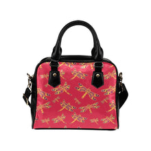 Load image into Gallery viewer, Gathering Rouge Shoulder Handbag (Model 1634) Shoulder Handbags (1634) e-joyer 
