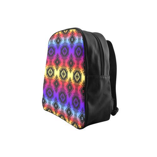 Gathering Sunset School Backpack (Model 1601)(Small) School Backpacks/Small (1601) e-joyer 