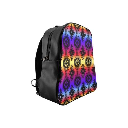 Gathering Sunset School Backpack (Model 1601)(Small) School Backpacks/Small (1601) e-joyer 