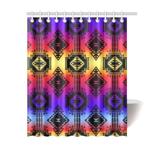 Gathering Sunset Shower Curtain 60"x72" Shower Curtain 60"x72" e-joyer 