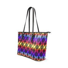 Load image into Gallery viewer, Gathering Sunset Tote Bag/Large (Model 1640) Leather Tote Bag (1640) e-joyer 
