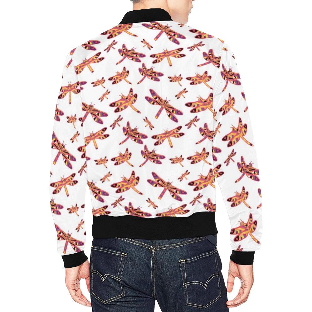 Gathering White All Over Print Bomber Jacket for Men (Model H19) Jacket e-joyer 