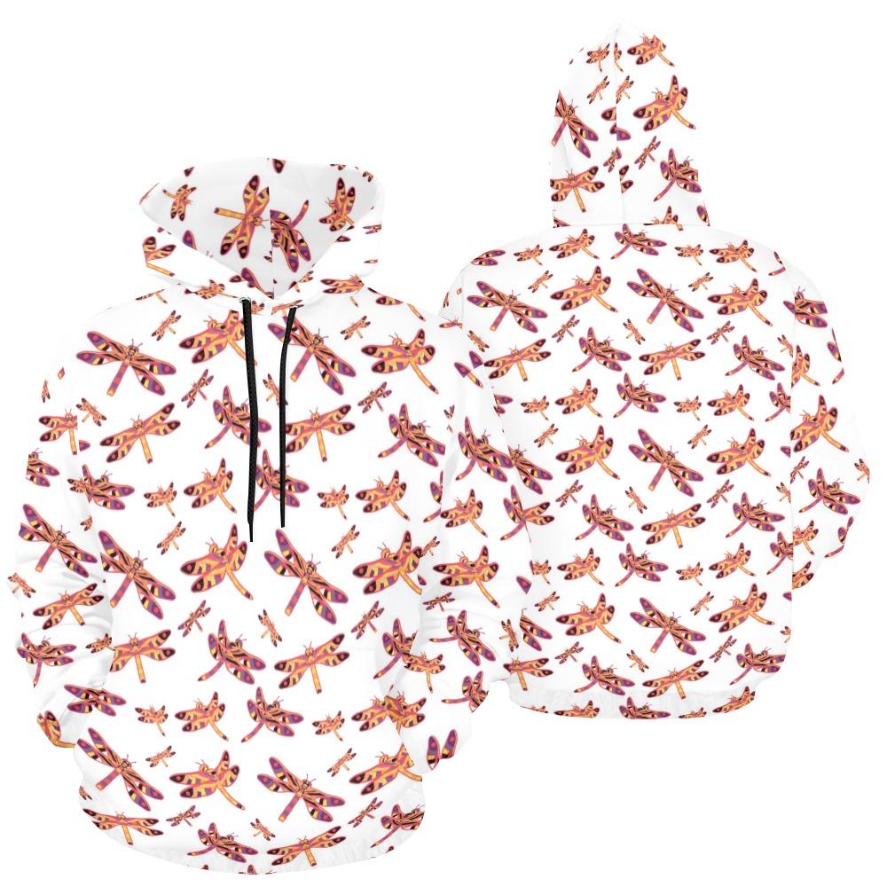 Gathering White All Over Print Hoodie for Women (USA Size) (Model H13) All Over Print Hoodie for Women (H13) e-joyer 