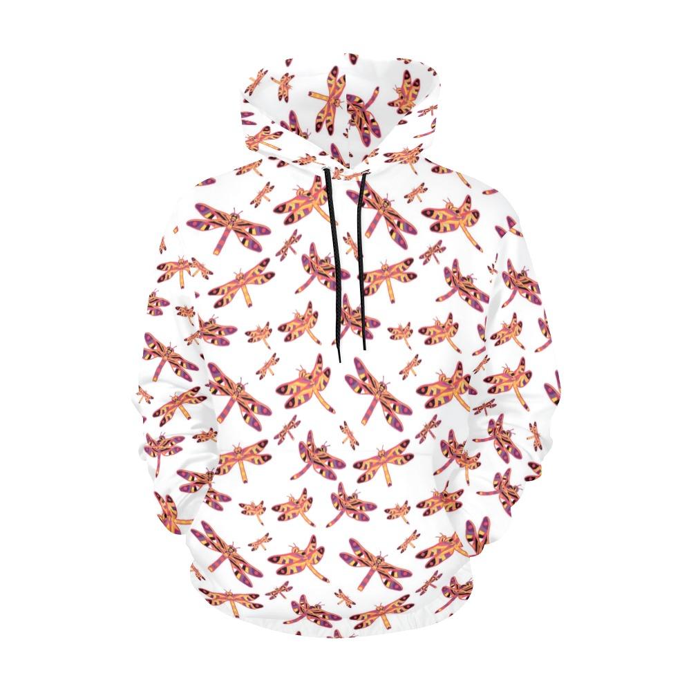 Gathering White All Over Print Hoodie for Women (USA Size) (Model H13) All Over Print Hoodie for Women (H13) e-joyer 