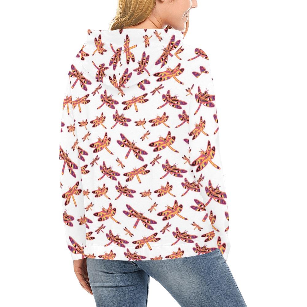 Gathering White All Over Print Hoodie for Women (USA Size) (Model H13) All Over Print Hoodie for Women (H13) e-joyer 