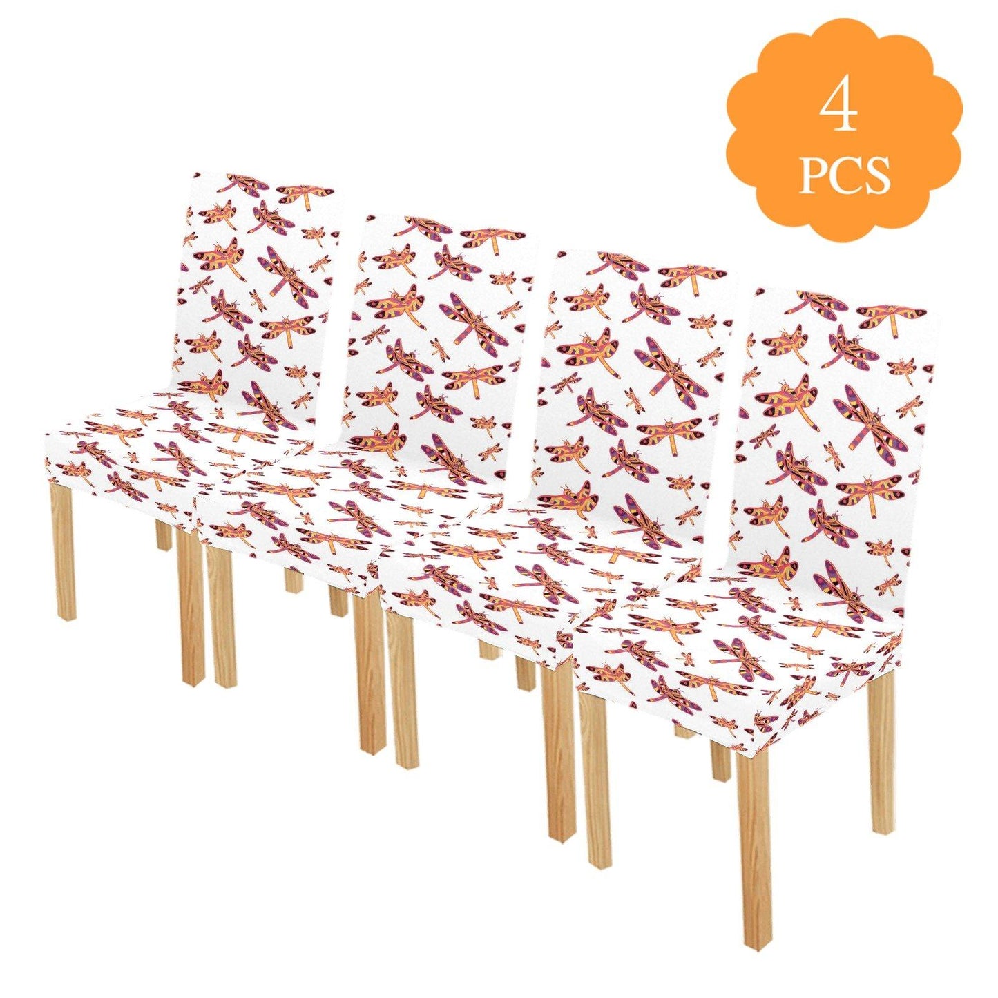 Gathering White Chair Cover (Pack of 4) Chair Cover (Pack of 4) e-joyer 