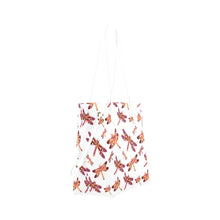 Load image into Gallery viewer, Gathering White Clover Canvas Tote Bag (Model 1661) Clover Canvas Tote Bag (1661) e-joyer 
