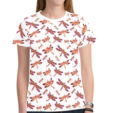 Load image into Gallery viewer, Gathering White New All Over Print T-shirt for Women (Model T45) tshirt e-joyer 
