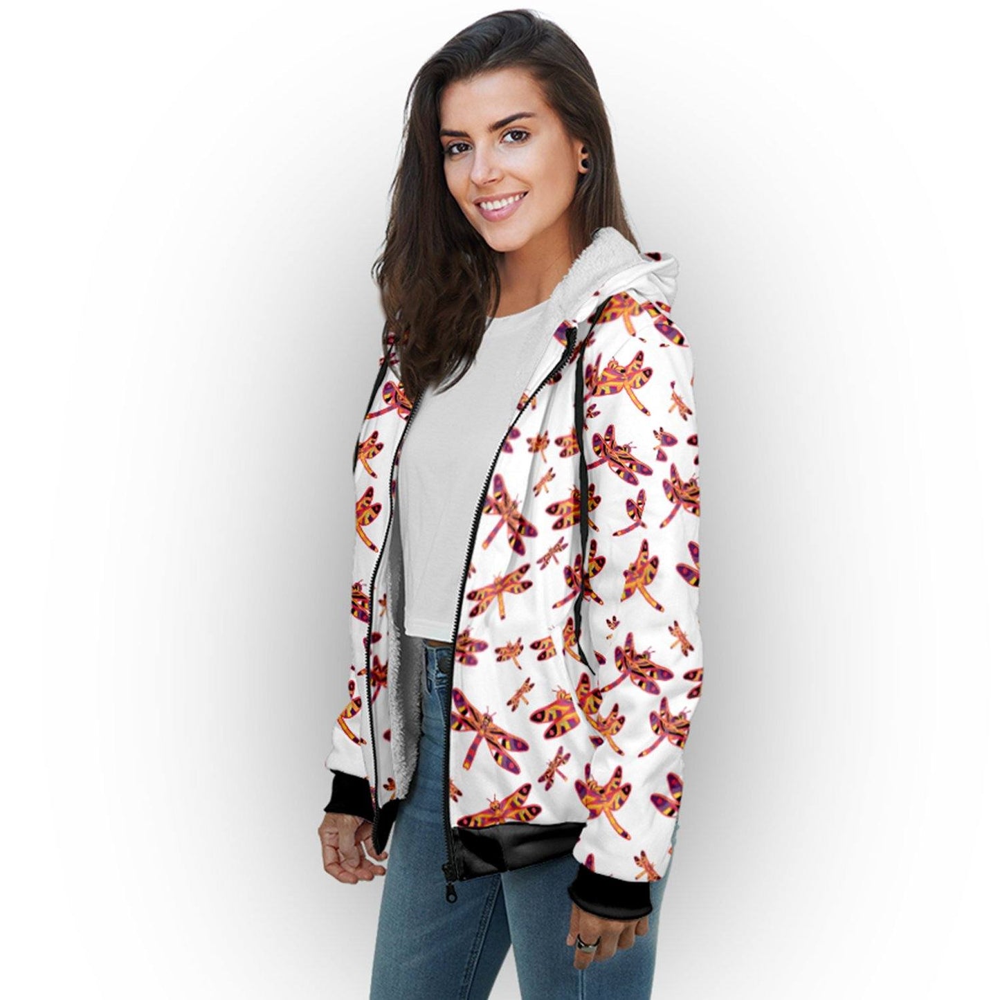 Gathering White Sherpa Hoodie hoodie Herman 