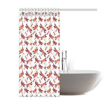 Load image into Gallery viewer, Gathering White Shower Curtain 60&quot;x72&quot; Shower Curtain 60&quot;x72&quot; e-joyer 
