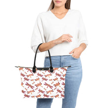 Load image into Gallery viewer, Gathering White Single-Shoulder Lady Handbag (Model 1714) bag e-joyer 
