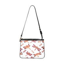 Load image into Gallery viewer, Gathering White Small Shoulder Bag (Model 1710) Small Shoulder Bag (1710) e-joyer 
