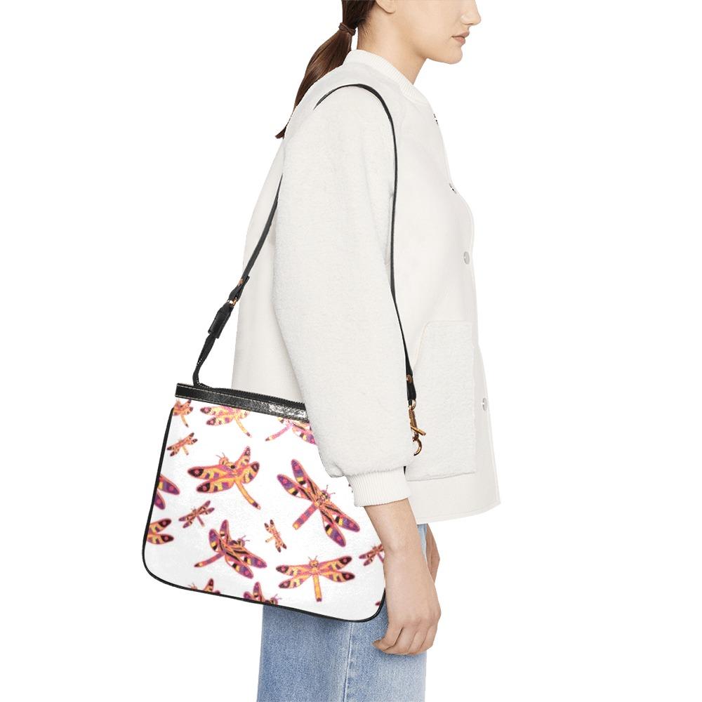 Gathering White Small Shoulder Bag (Model 1710) Small Shoulder Bag (1710) e-joyer 