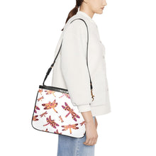 Load image into Gallery viewer, Gathering White Small Shoulder Bag (Model 1710) Small Shoulder Bag (1710) e-joyer 
