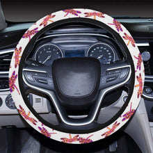 Load image into Gallery viewer, Gathering White Steering Wheel Cover with Elastic Edge Steering Wheel Cover with Elastic Edge e-joyer 
