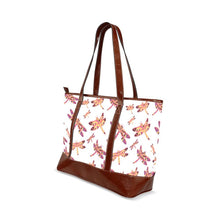 Load image into Gallery viewer, Gathering White Tote Handbag (Model 1642) Tote Handbags (1642) e-joyer 
