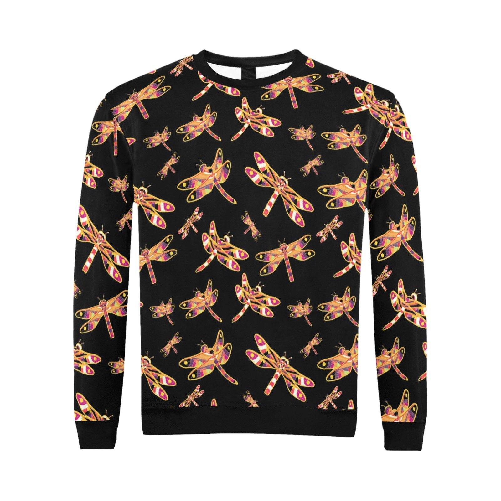 Gathering Yellow Black All Over Print Crewneck Sweatshirt for Men (Model H18) shirt e-joyer 