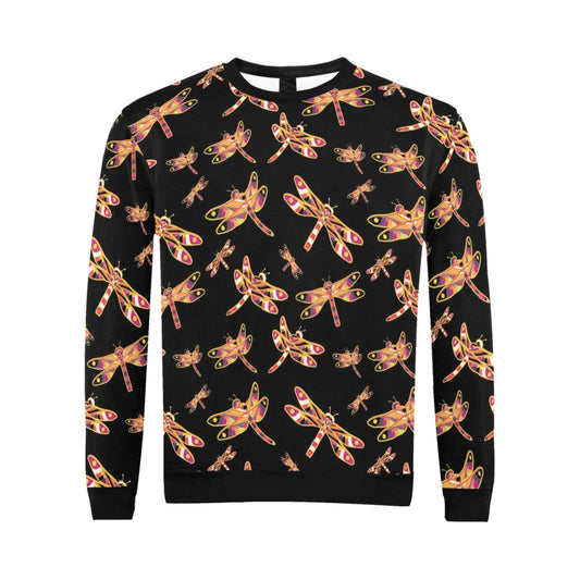 Gathering Yellow Black All Over Print Crewneck Sweatshirt for Men (Model H18) shirt e-joyer 