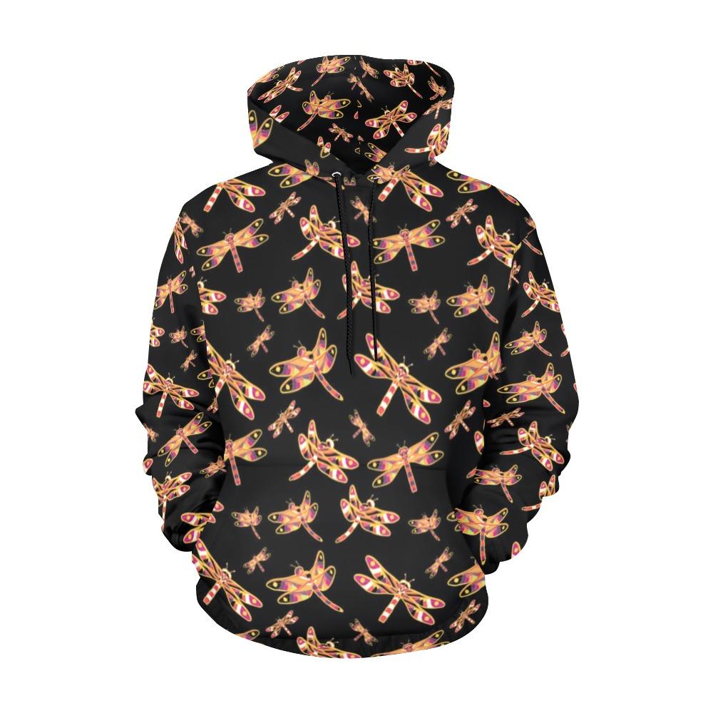 Gathering Yellow Black All Over Print Hoodie for Men (USA Size) (Model H13) All Over Print Hoodie for Men (H13) e-joyer 
