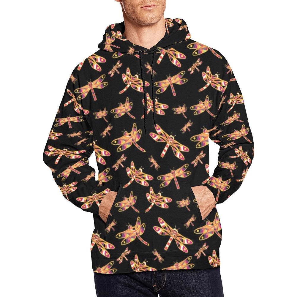 Gathering Yellow Black All Over Print Hoodie for Men (USA Size) (Model H13) All Over Print Hoodie for Men (H13) e-joyer 