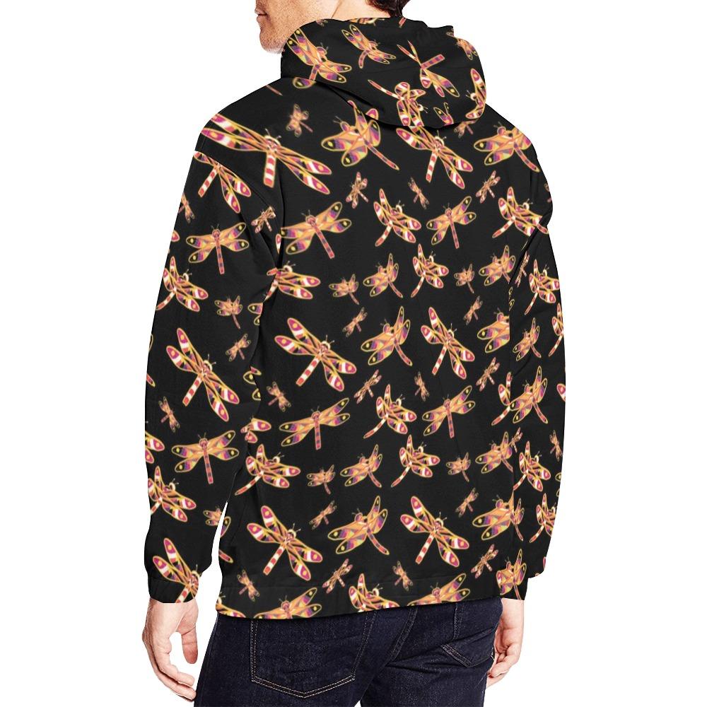 Gathering Yellow Black All Over Print Hoodie for Men (USA Size) (Model H13) All Over Print Hoodie for Men (H13) e-joyer 