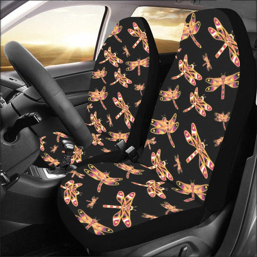 Gathering Yellow Black Car Seat Covers (Set of 2) Car Seat Covers e-joyer 