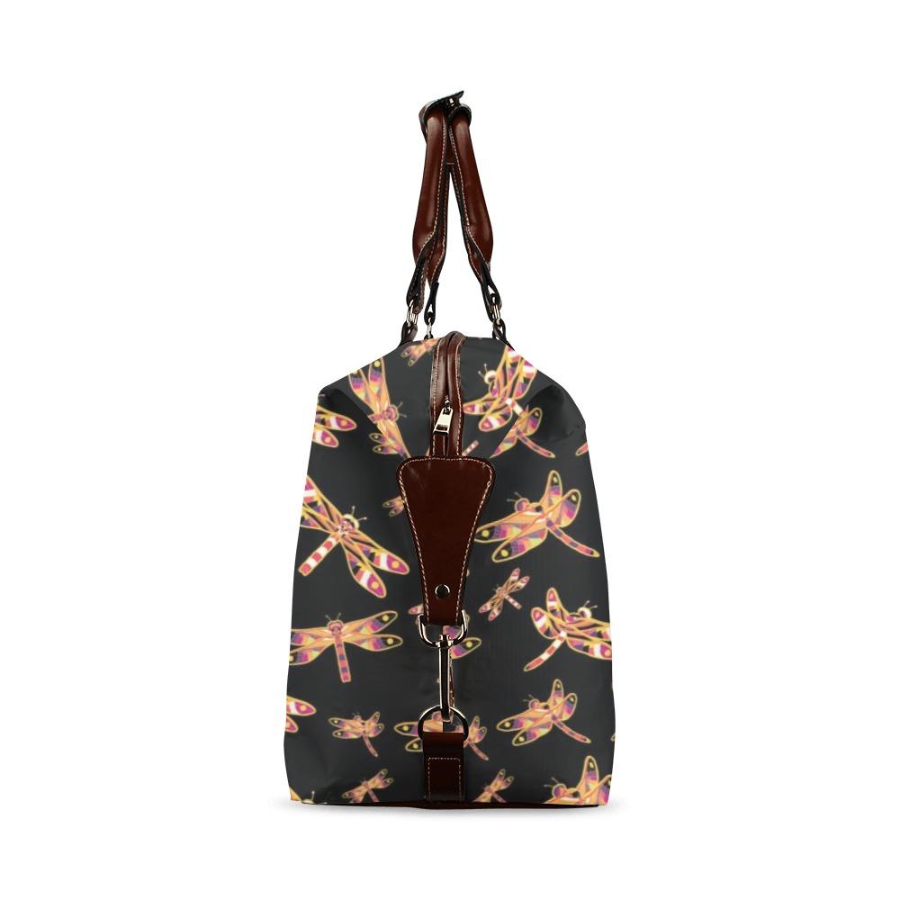 Gathering Yellow Black Classic Travel Bag (Model 1643) Remake Classic Travel Bags (1643) e-joyer 