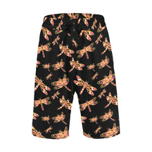 Load image into Gallery viewer, Gathering Yellow Black Men&#39;s All Over Print Casual Shorts (Model L23) Men&#39;s Casual Shorts (L23) e-joyer 
