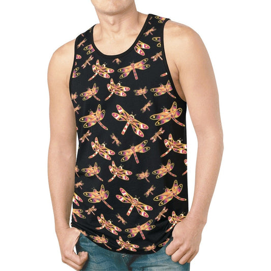 Gathering Yellow Black New All Over Print Tank Top for Men (Model T46) New All Over Print Tank Top for Men (T46) e-joyer 