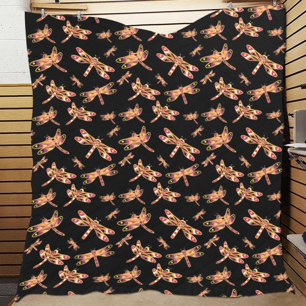 Gathering Yellow Black Quilt 70