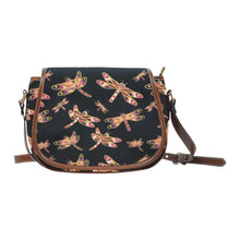 Load image into Gallery viewer, Gathering Yellow Black Saddle Bag/Small (Model 1649) Full Customization Saddle Bag/Small (Full Customization) e-joyer 
