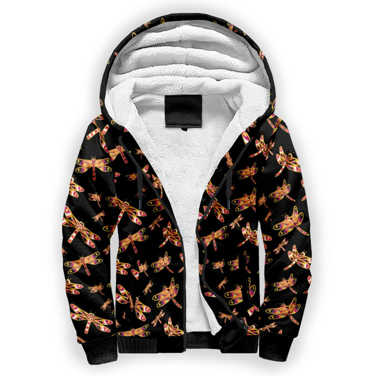 Gathering Yellow Black Sherpa Hoodie by 49 Dzine