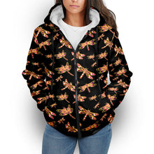 Load image into Gallery viewer, Gathering Yellow Black Sherpa Hoodie hoodie Herman 
