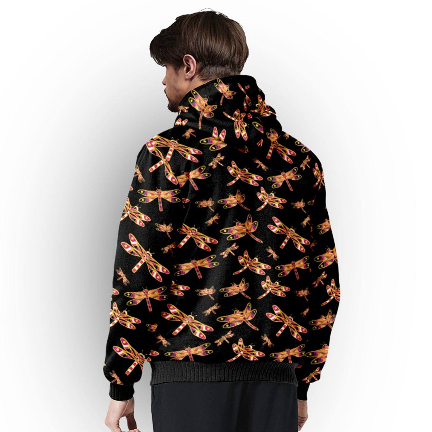 Gathering Yellow Black Sherpa Hoodie hoodie Herman 