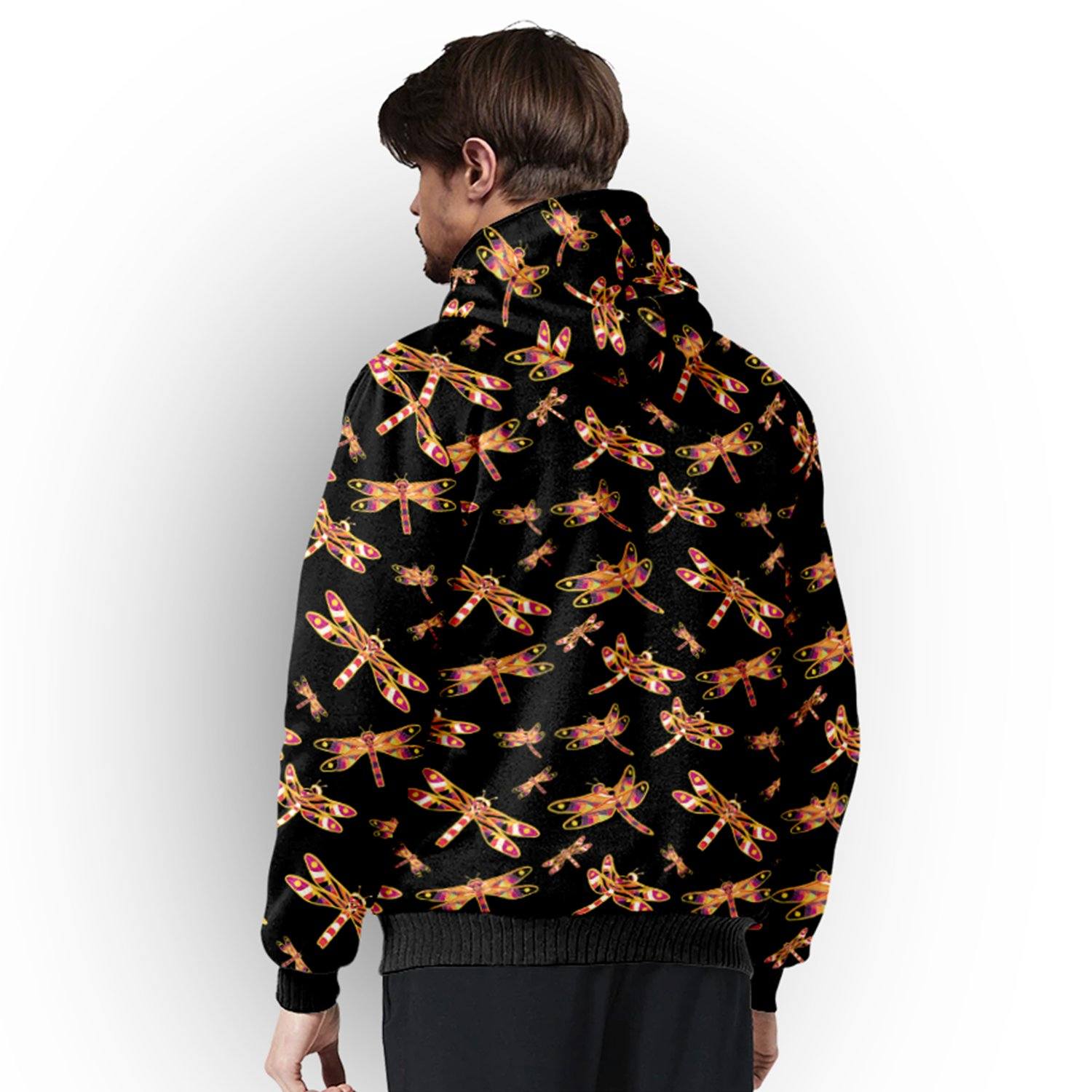 Gathering Yellow Black Sherpa Hoodie hoodie Herman 