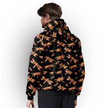 Load image into Gallery viewer, Gathering Yellow Black Sherpa Hoodie hoodie Herman 
