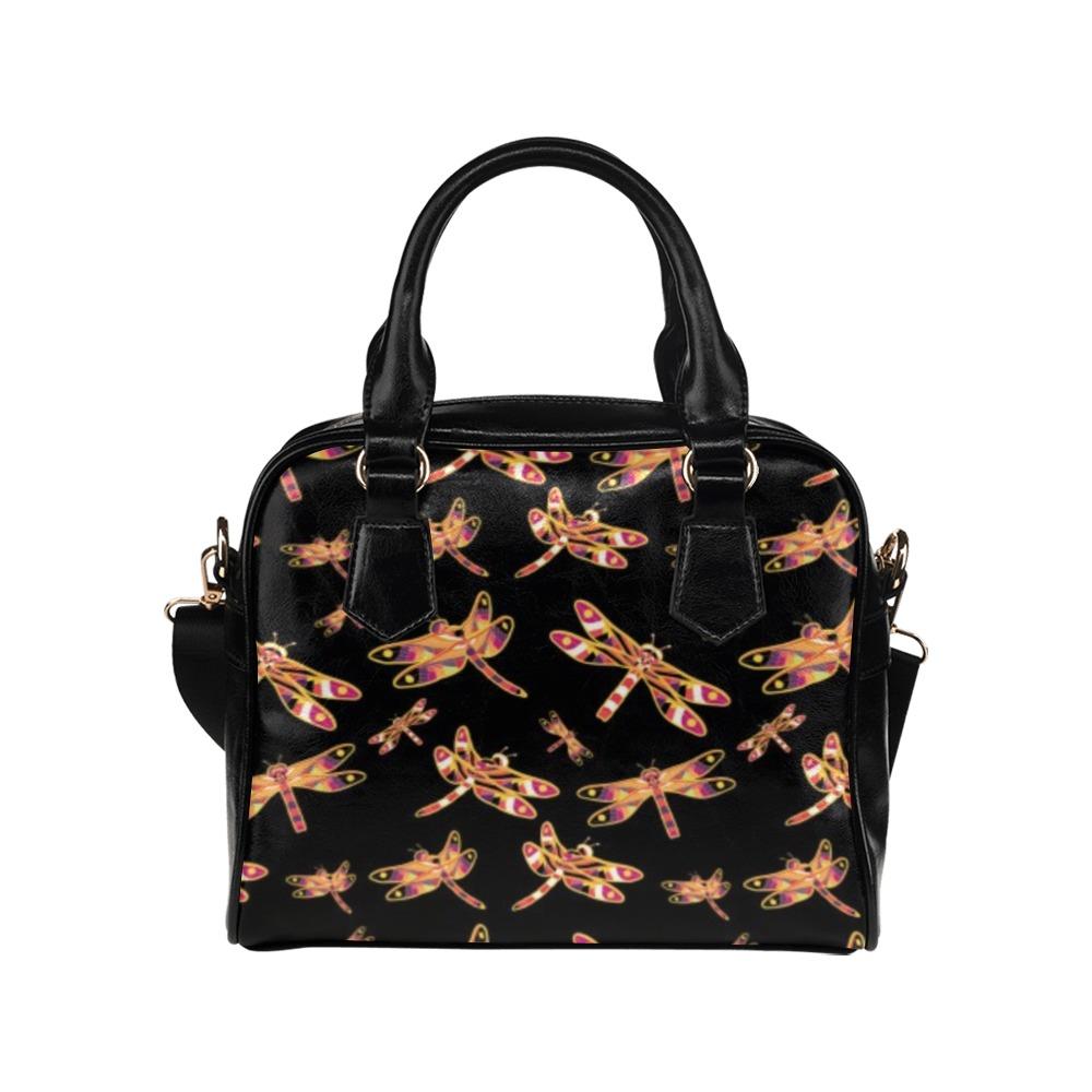 Gathering Yellow Black Shoulder Handbag by 49 Dzine