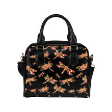 Load image into Gallery viewer, Gathering Yellow Black Shoulder Handbag (Model 1634) Shoulder Handbags (1634) e-joyer 
