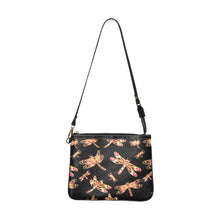 Load image into Gallery viewer, Gathering Yellow Black Small Shoulder Bag (Model 1710) Small Shoulder Bag (1710) e-joyer 
