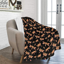 Load image into Gallery viewer, Gathering Yellow Black Ultra-Soft Micro Fleece Blanket 50&quot;x60&quot; Ultra-Soft Blanket 50&#39;&#39;x60&#39;&#39; e-joyer 
