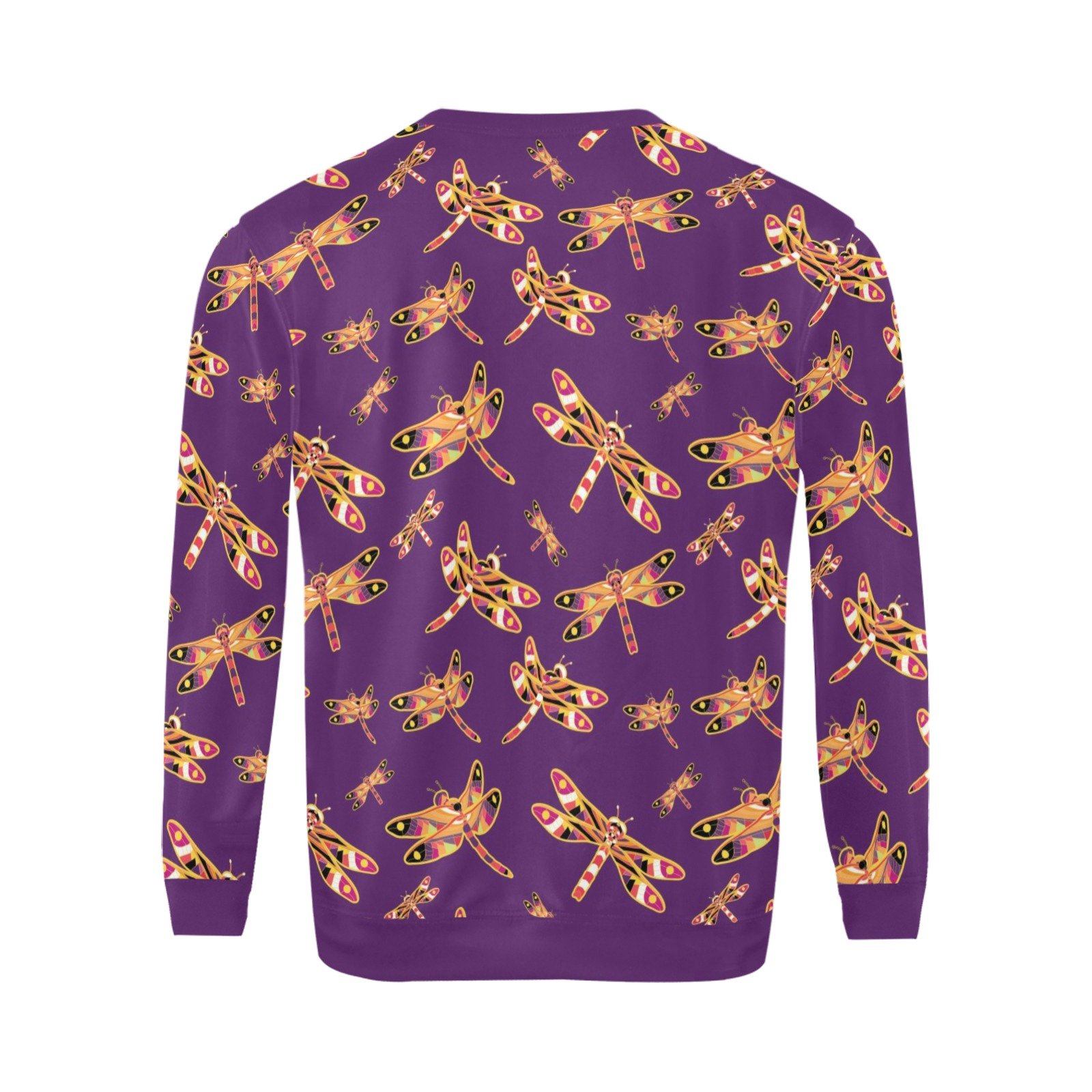 Gathering Yellow Purple All Over Print Crewneck Sweatshirt for Men (Model H18) shirt e-joyer 