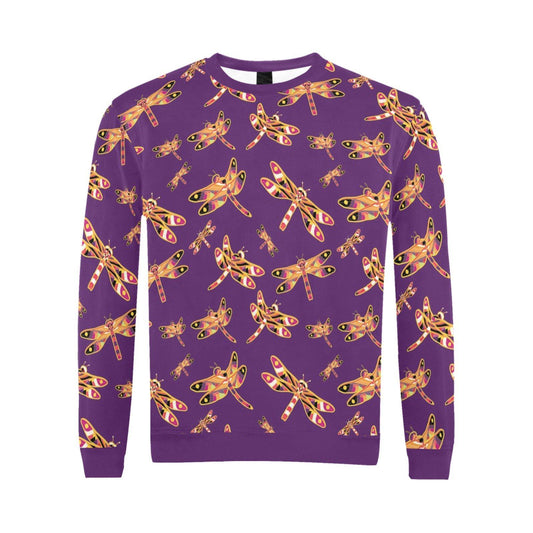 Gathering Yellow Purple All Over Print Crewneck Sweatshirt for Men (Model H18) shirt e-joyer 
