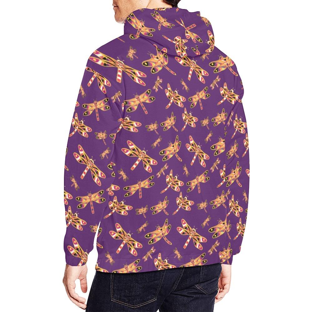 Gathering Yellow Purple All Over Print Hoodie for Men (USA Size) (Model H13) All Over Print Hoodie for Men (H13) e-joyer 