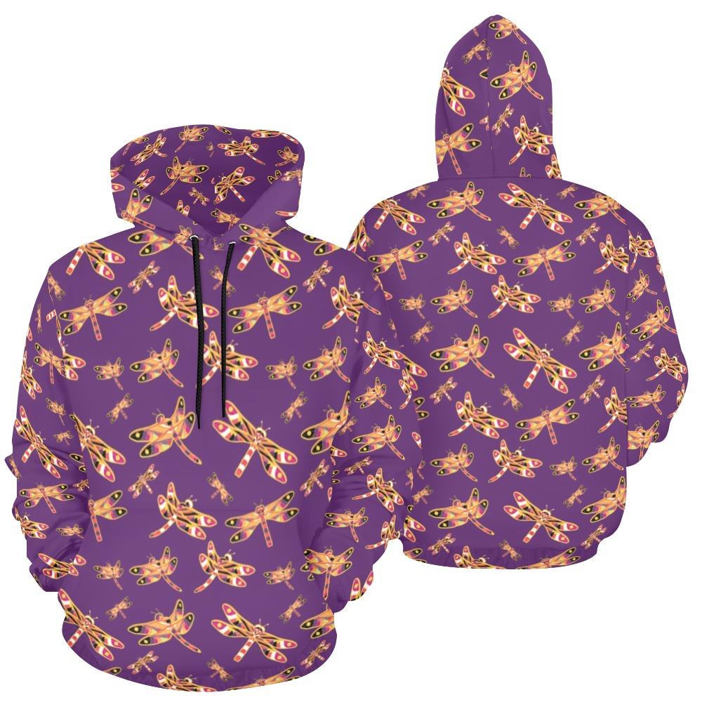 Gathering Yellow Purple All Over Print Hoodie for Men (USA Size) (Model H13) All Over Print Hoodie for Men (H13) e-joyer 